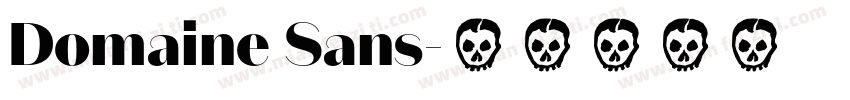 Domaine Sans字体转换